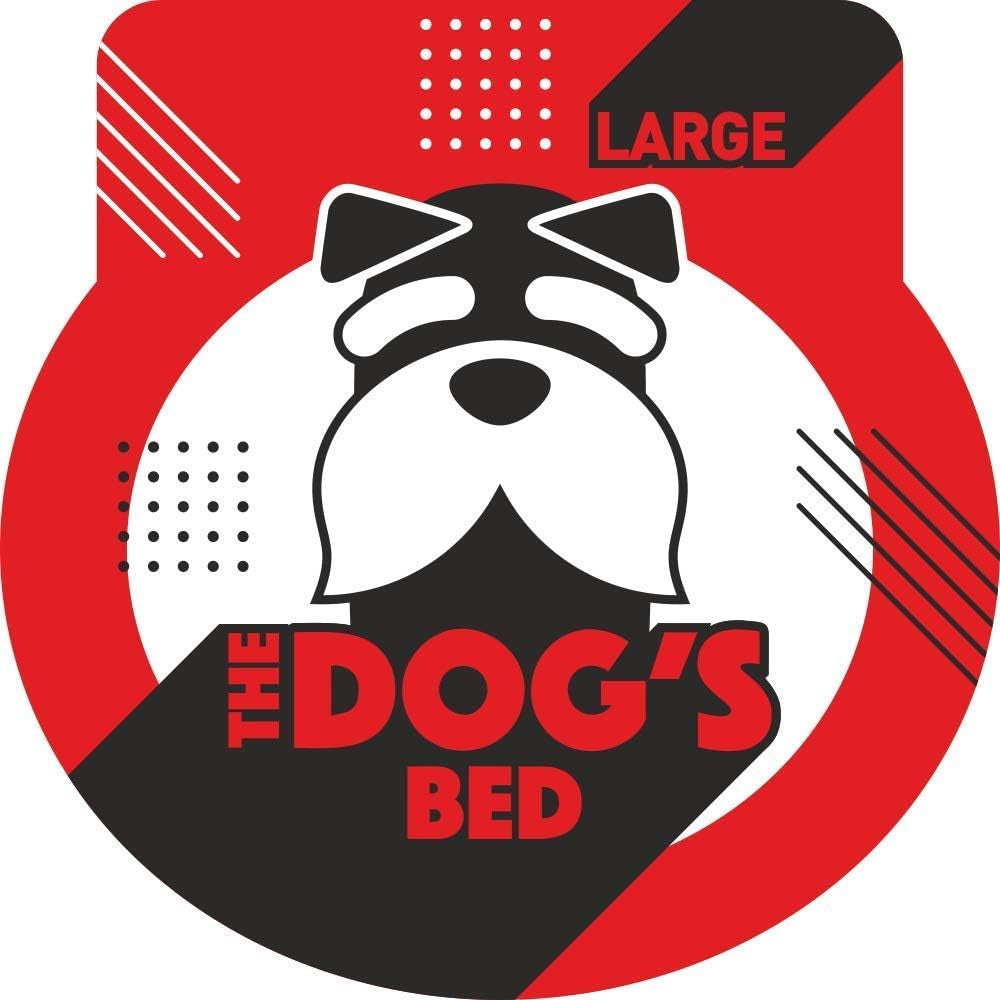 The Dog'S Bed Replacement Outer Cover ONLY (Outer Cover ONLY - NO Bed, NO Waterproof Inner) for the Dog'S Bed, Washable Oxford Fabric, Large 6 Inches (Grey with Dark Blue Trim) Veterinary Approved