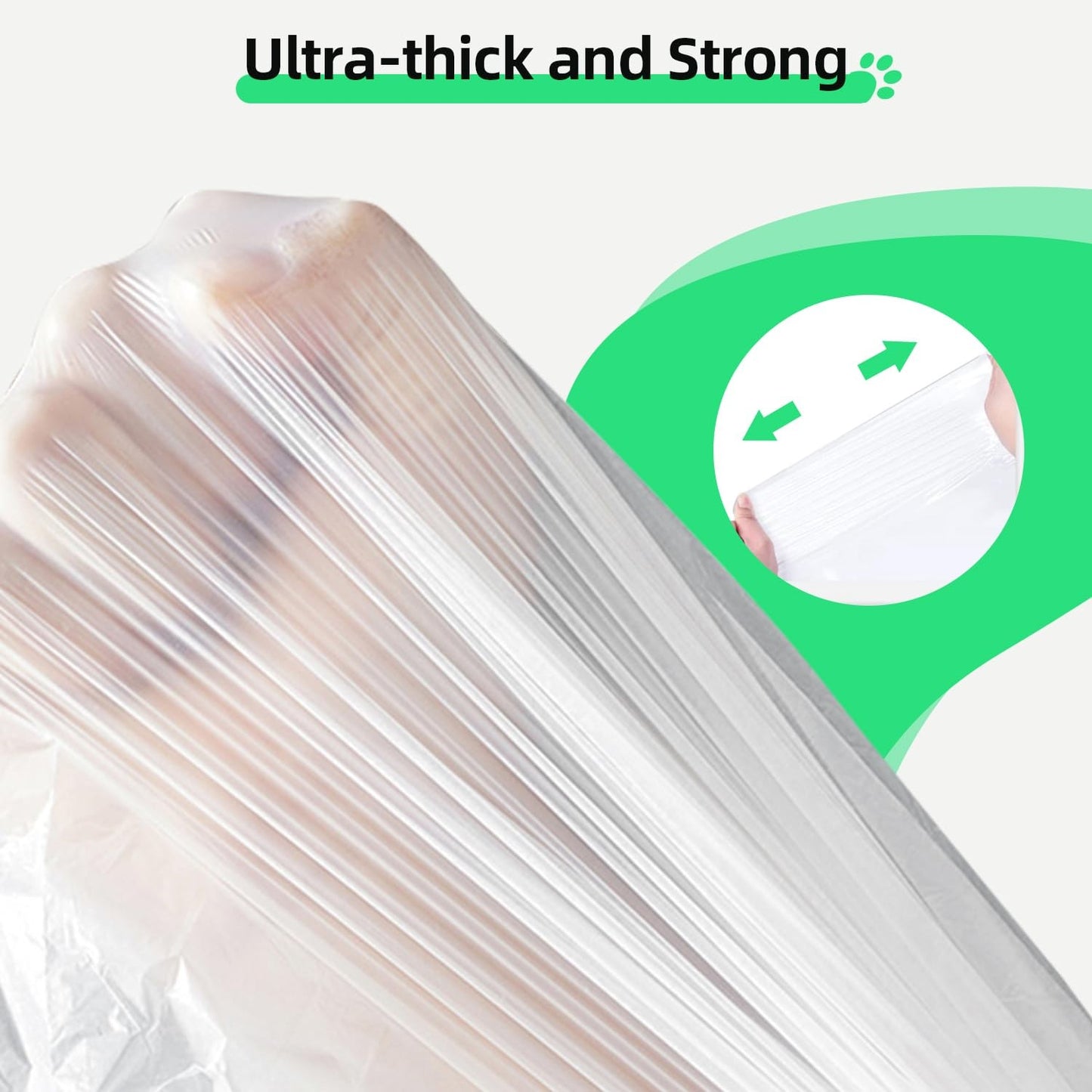 50 Count Waste Drawer Liners Bags Compatible with Litter Box Robot 4 and 3, T...