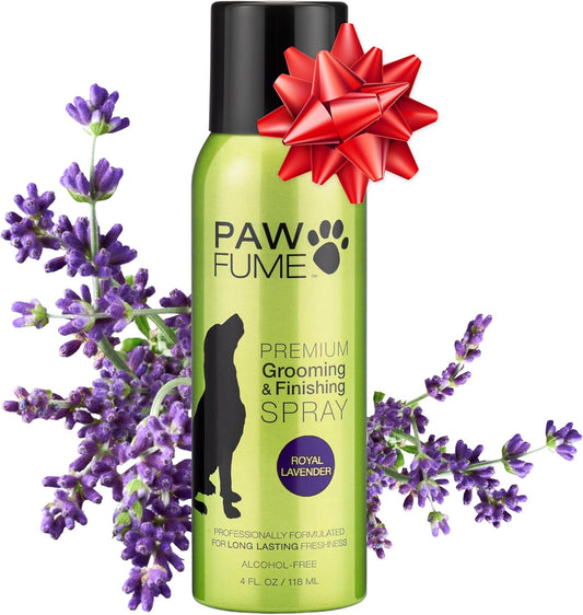 PAWFUME Dog Detangler Grooming Spray, Royal Lavender, 1-Pack – Keeps Pups Fresh All Day – Hypoallergenic, Alcohol-Free, Detangling & Moisturizing – Salon-Quality Dog Necessities for Coat & Fur Care