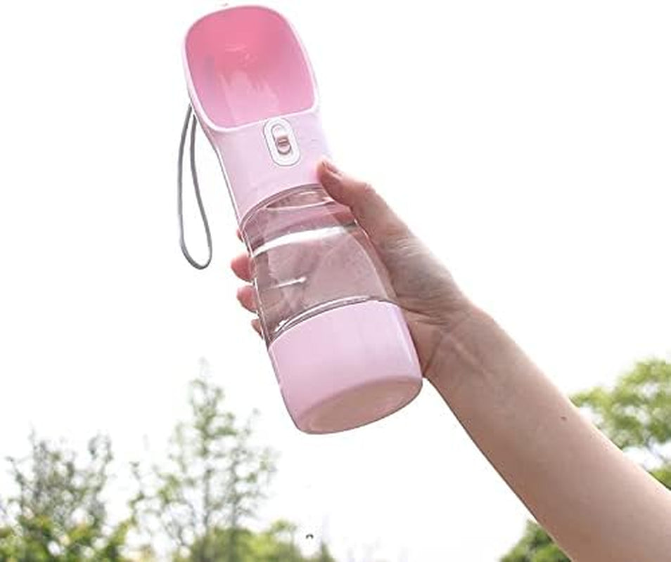 Portable Dog Water Bottle and Food Dispenser - Lightweight, Leak-Proof, and Easy to Clean for Walking and Traveling