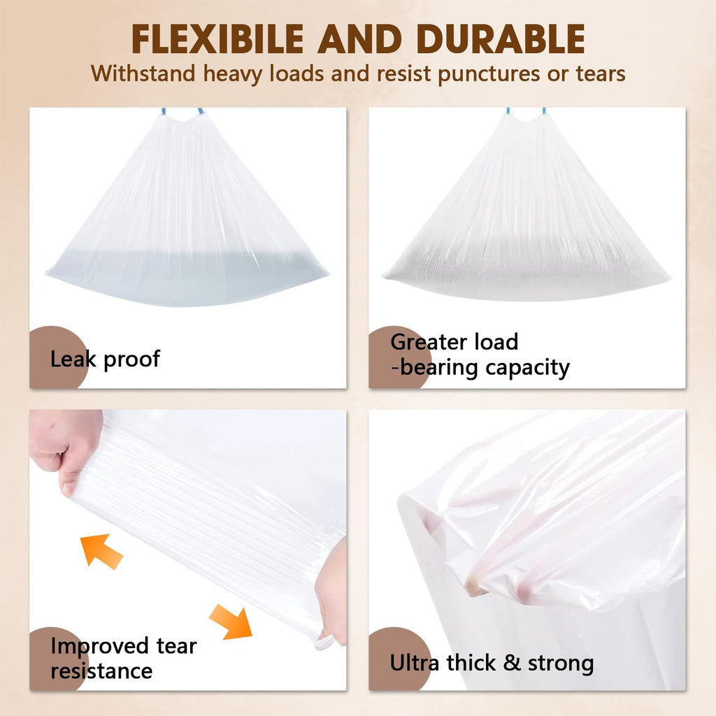 40 Count Extra Large Litter Box Liners, Cat Litter Waste Receptacles Bags For...