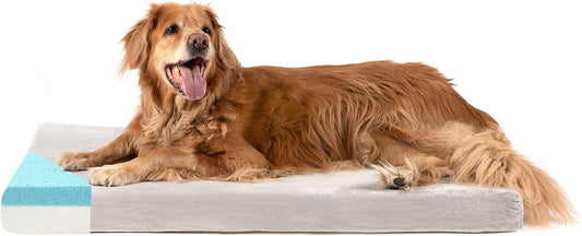 Memory Foam Dog Bed (High Density) - Orthopedic Dog Bed Insert for Large Dogs and Small, Medium, Extra Large Dogs - 5 Bed Sizes from Puppy to 100Lbs Dog - Temperature Regulating Cooling Bed - XL