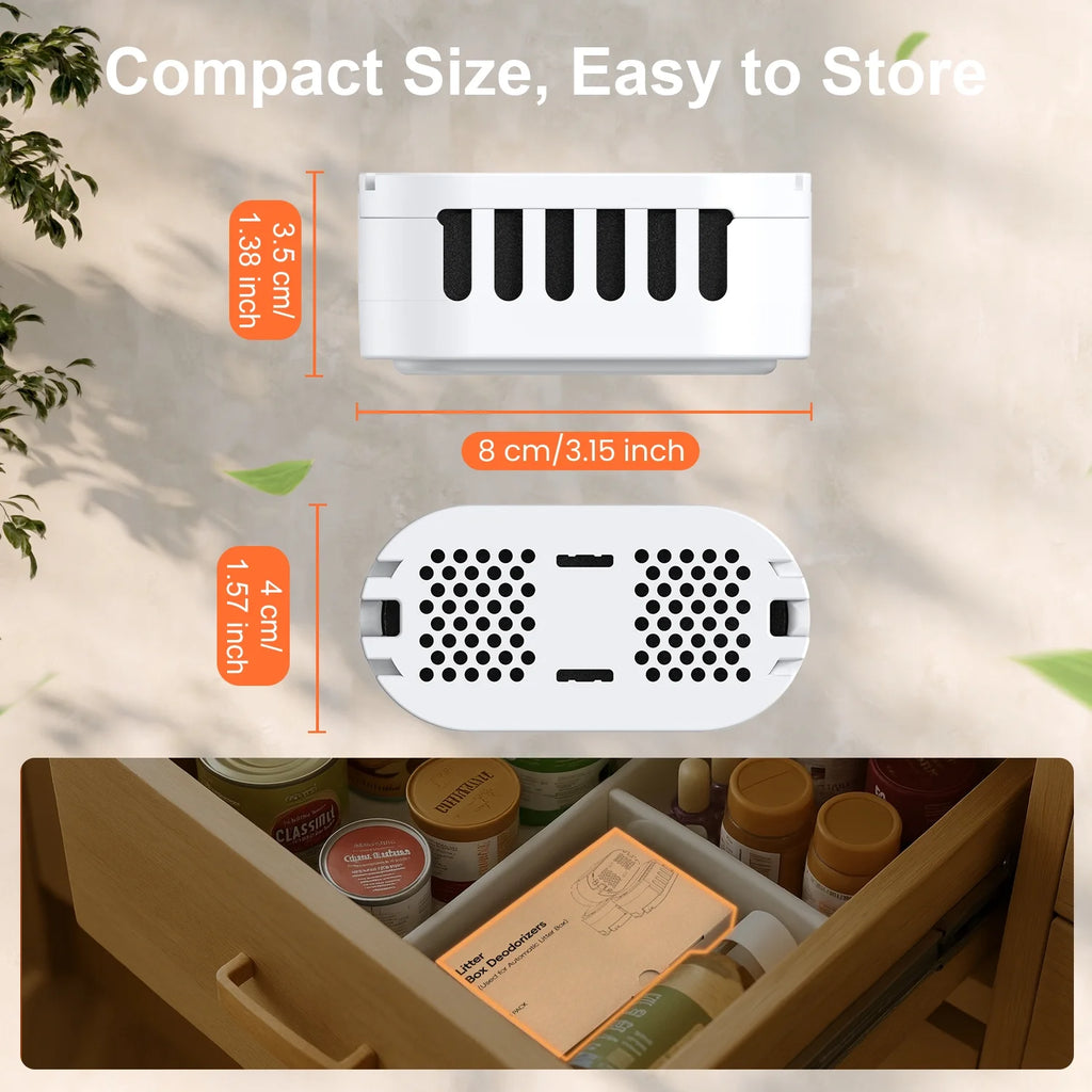 Cat Litter Box Deodorizers, Compataible with  Automatic Cat Litter Box , Air Freshener for Self-Cleaning Litter Boxes Refill Cartridges, Long-Lasting Odor Elimination (3-Pack)