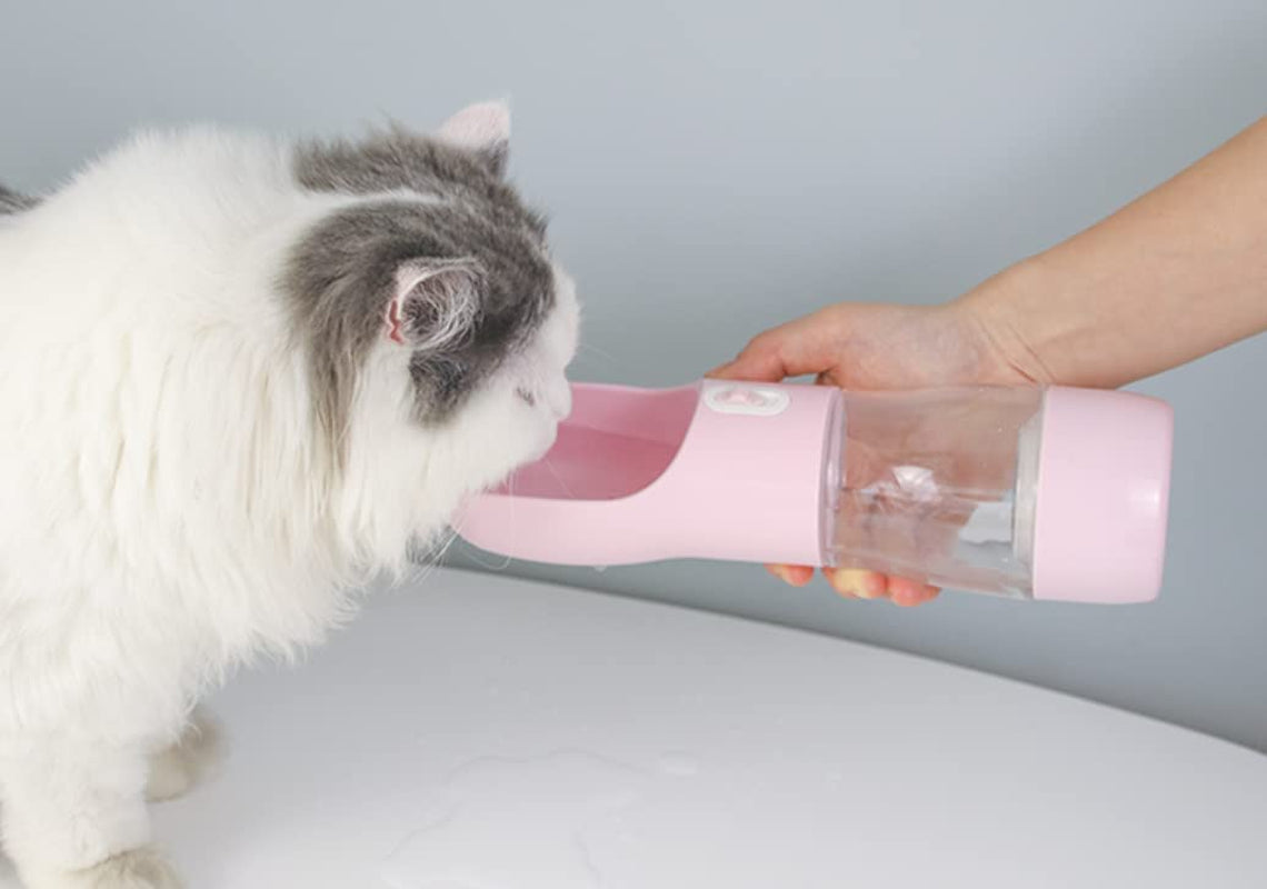 Portable Dog Water Bottle and Food Dispenser - Lightweight, Leak-Proof, and Easy to Clean for Walking and Traveling